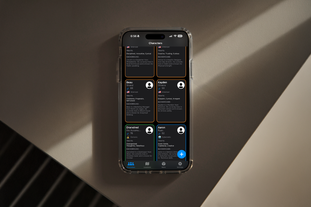 Myriad Worlds App Preview